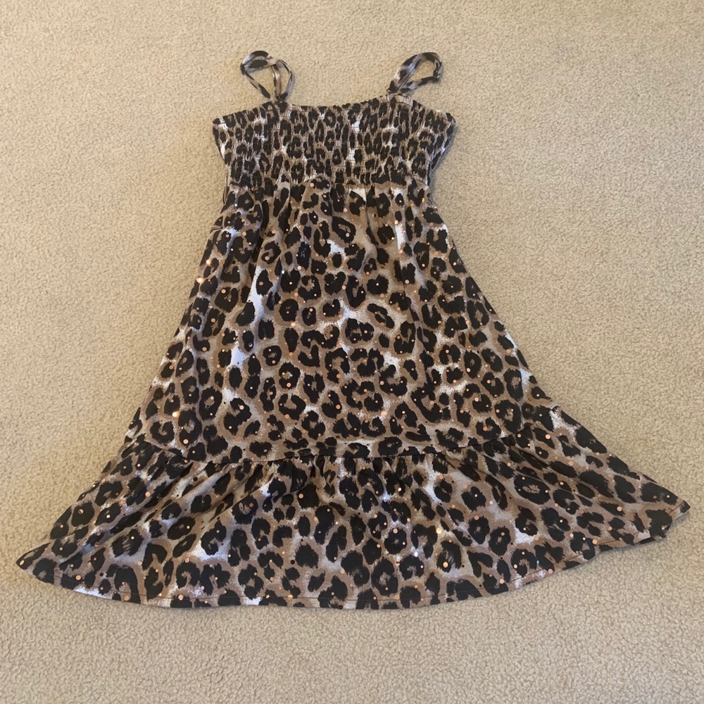 Justice girls leopard print dress